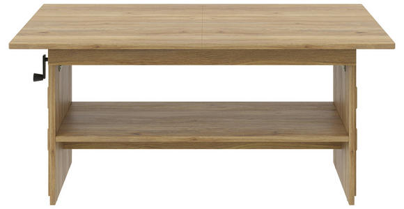 COUCHTISCH 110-140/65/51,5-61,5 cm rechteckig Eichefarben  - Eichefarben, KONVENTIONELL, Holzwerkstoff (110-140/65/51,5-61,5cm) - Xora