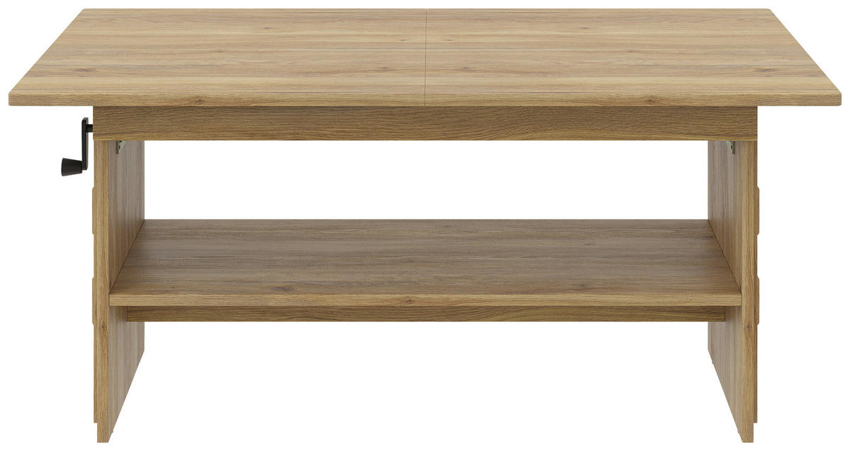 COUCHTISCH 110-140/65/51,5-61,5 cm rechteckig Eichefarben  - Eichefarben, KONVENTIONELL, Holzwerkstoff (110-140/65/51,5-61,5cm) - Xora