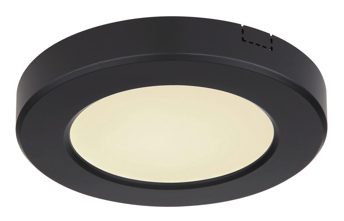 LED-DECKENLEUCHTE 6 W  12,6/1,8 cm    - Weiss/Opal, Basics, Kunststoff (12,6/1,8cm) - Globo