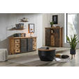 SIDEBOARD 180/85/40 cm  - Schwarz/Naturfarben, Trend, Holz/Metall (180/85/40cm) - Landscape