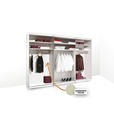 SCHWEBETÜRENSCHRANK 298/222/68 cm 3-türig Anthrazit  - Anthrazit/Schwarz, Design, Glas/Holzwerkstoff (298/222/68cm) - Moderano