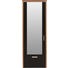 GARDEROBENSCHRANK Strukturbuche furniert lackiert Braun, Buchefarben - Buchefarben/Alufarben, Design, Glas/Holz (62/186/31cm) - Dieter Knoll