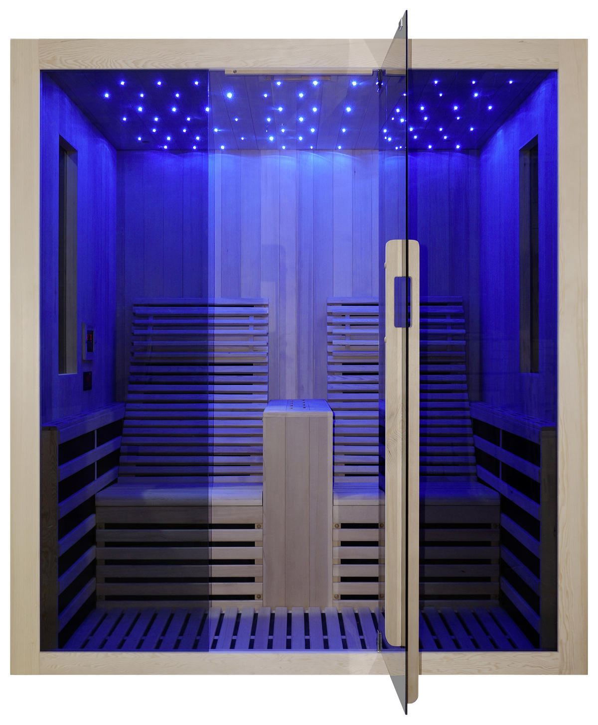 INFRAROTKABINE CARBON 2 für 2 Personen CARBON 2  - Naturfarben, Basics (180/195/150cm) - Sanotechnik