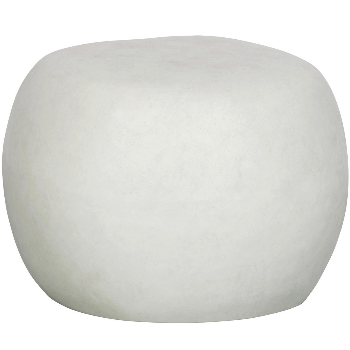 COUCHTISCH Pebble Glasfaser 50/50/35 cm organisch Weiß  - Weiß, Design, Glas/Keramik (50/50/35cm) - Livetastic