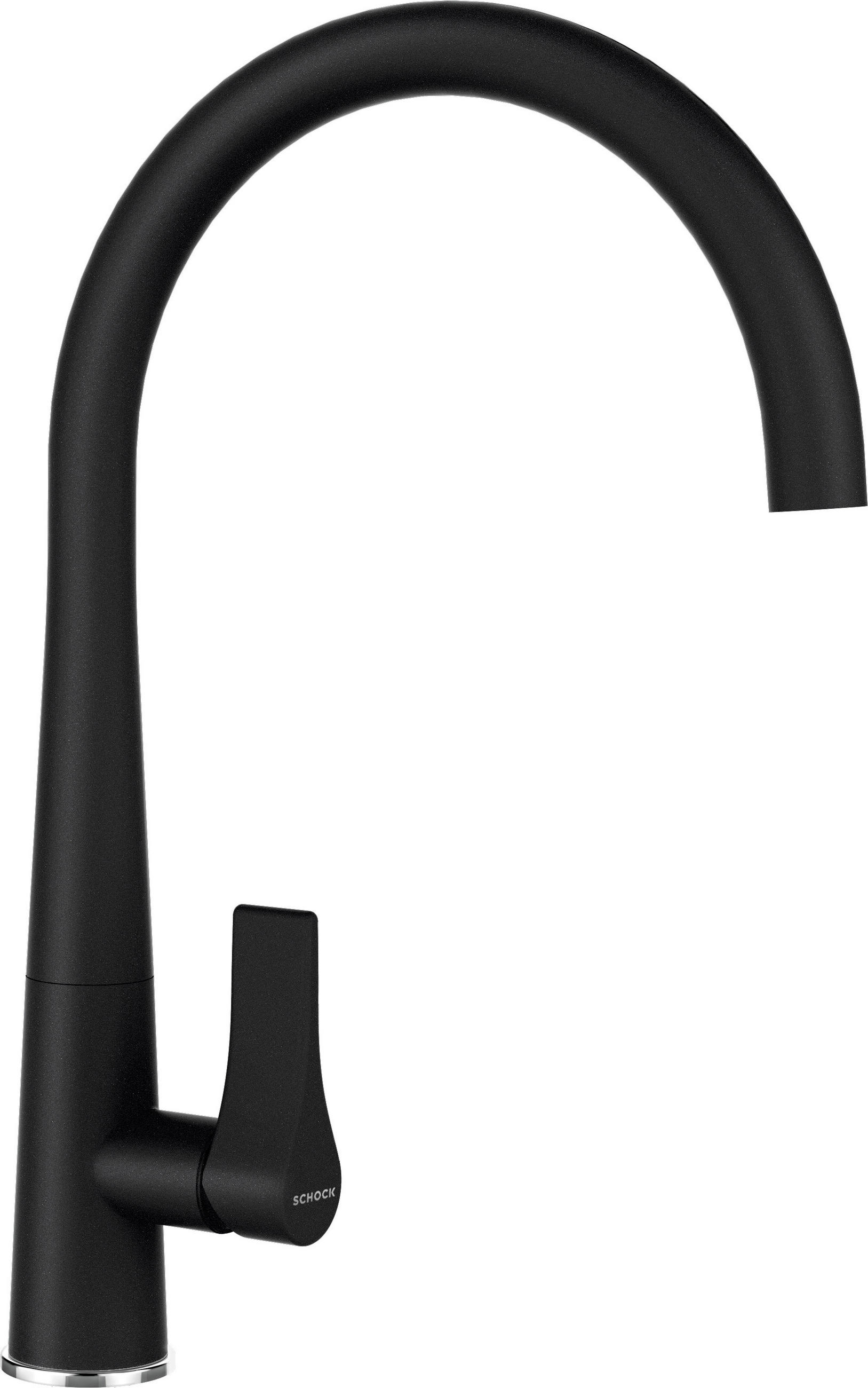 KÜCHENARMATUR 521000S  - Schwarz, Basics, Metall (36,8cm) - Schock