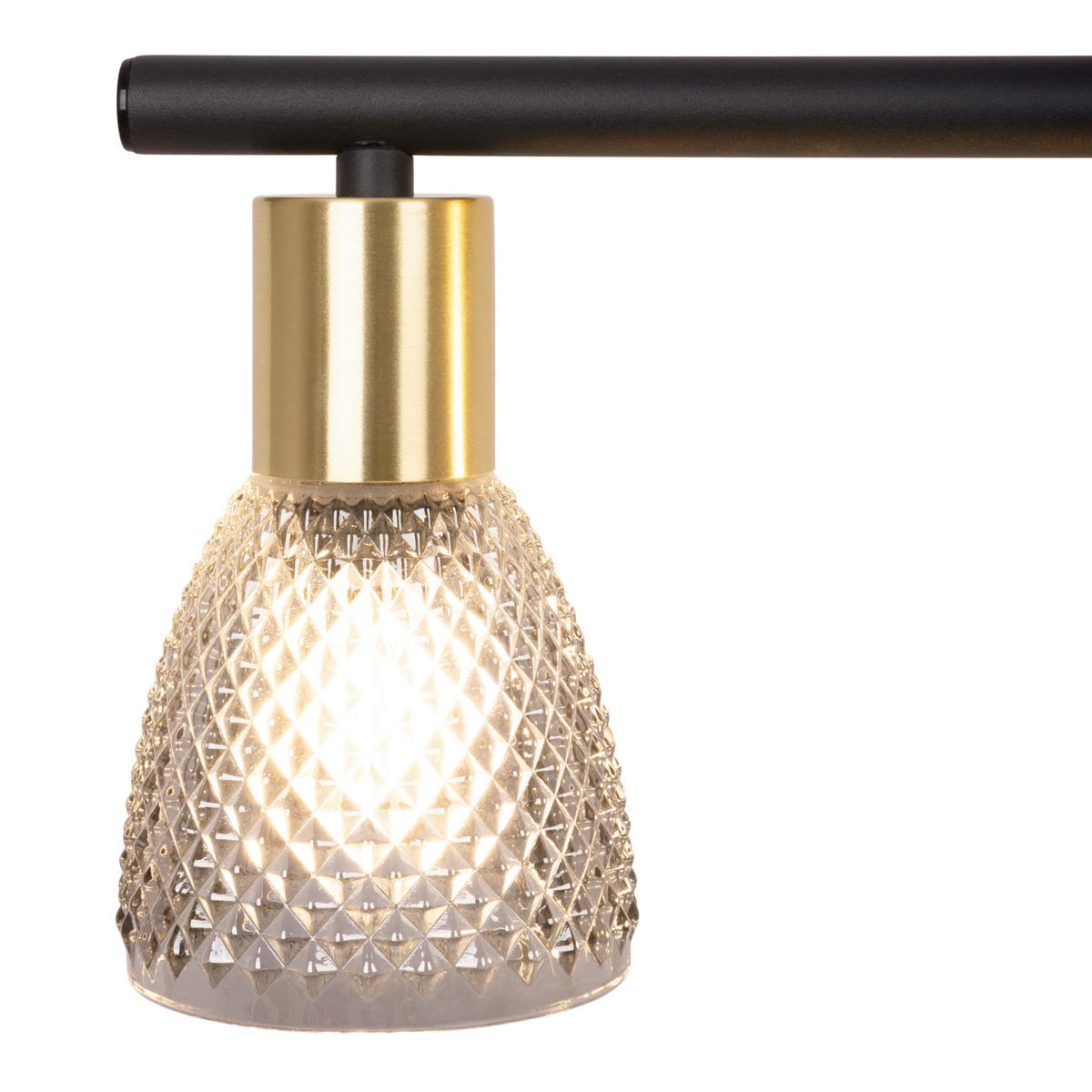 HÄNGELEUCHTE LINDITA 82/8,5/8,5 cm   - Schwarz, LIFESTYLE, Glas/Metall (82/8,5/8,5cm) - Näve