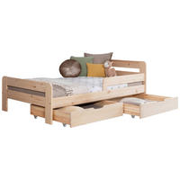 STAURAUMBETT 120/200 cm  in Naturfarben  - Naturfarben, MODERN, Holz (120/200cm) - MID.YOU