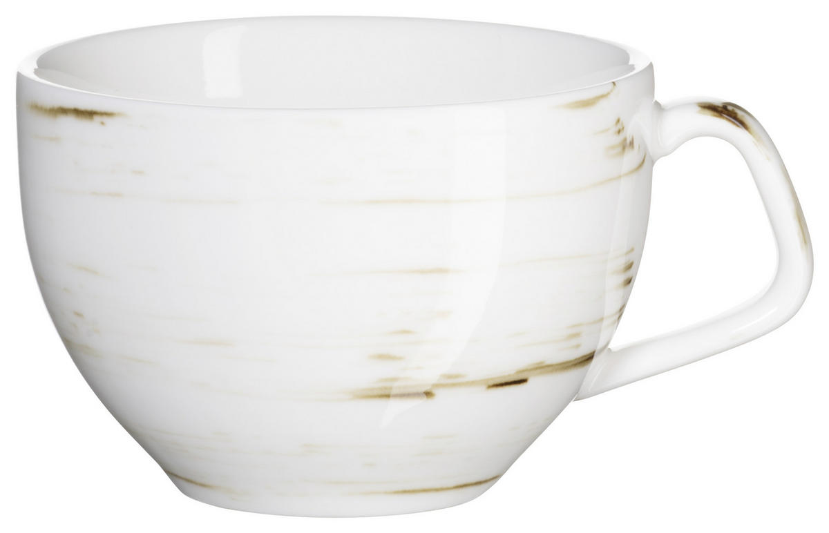 KAFFEETASSEN SET DERBY 8-teilig  - Blau/Beige, Basics, Keramik (40/30/20cm) - Mäser