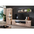 VITRINE Eiche dunkel 75/208/38 cm - Eiche dunkel/Anthrazit, KONVENTIONELL, Glas/Holzwerkstoff (75/208/38cm) - Cantus