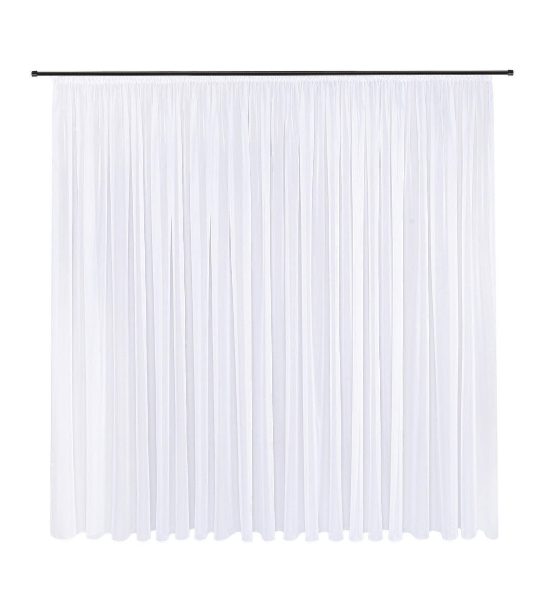 FERTIGSTORE  transparent  600/245 cm   - Weiß, Basics, Textil (600/245cm)