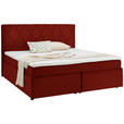 BOXSPRINGBETT 180/200 cm  in Terracotta  - Terracotta/Schwarz, Design, Kunststoff/Textil (180/200cm) - Xora