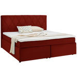 BOXSPRINGBETT 180/200 cm  in Terracotta  - Terracotta/Schwarz, Design, Kunststoff/Textil (180/200cm) - Xora