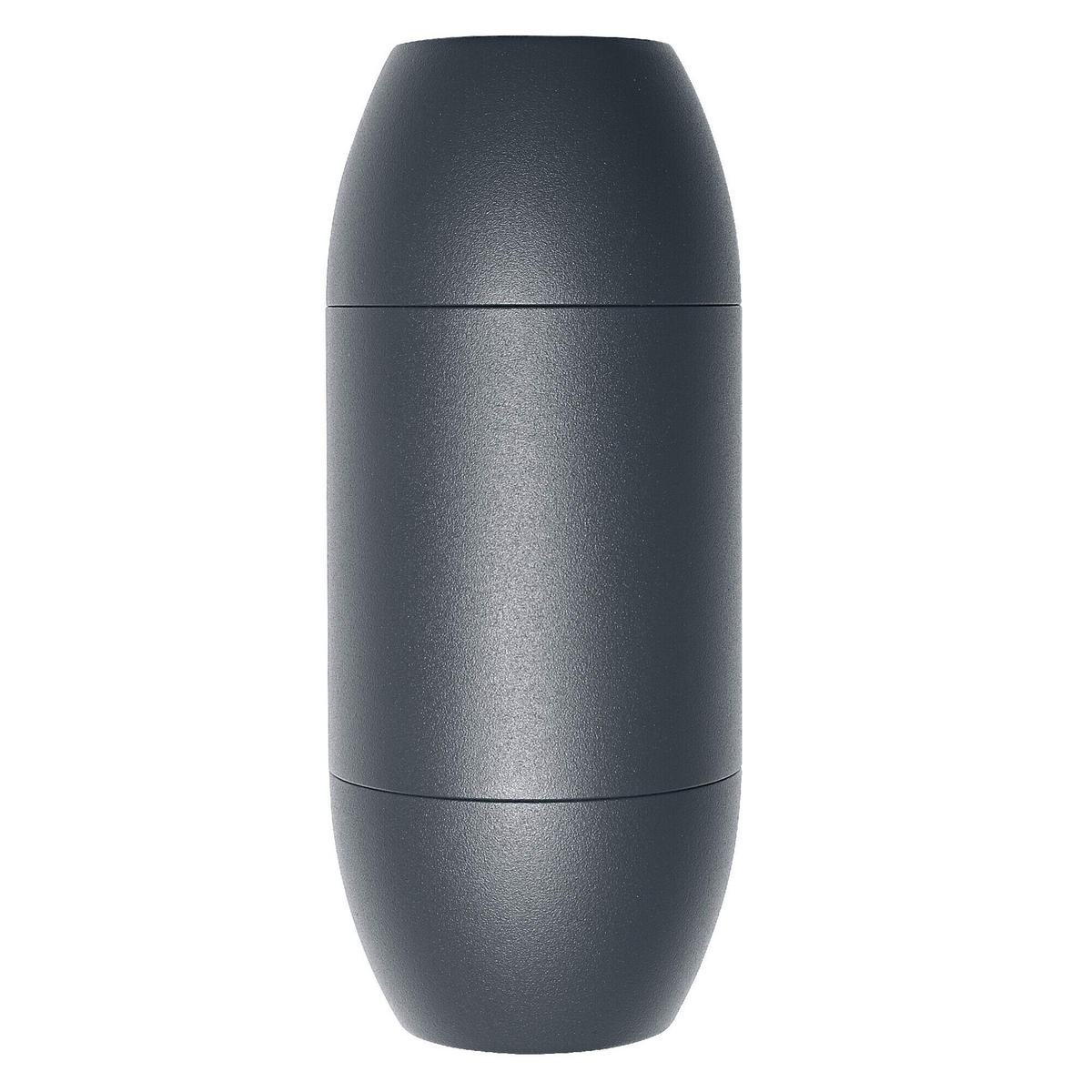 AUßENLEUCHTE 10,5/7,5/18 cm   - Dunkelgrau, Basics, Glas/Metall (10,5/7,5/18cm) - Osram