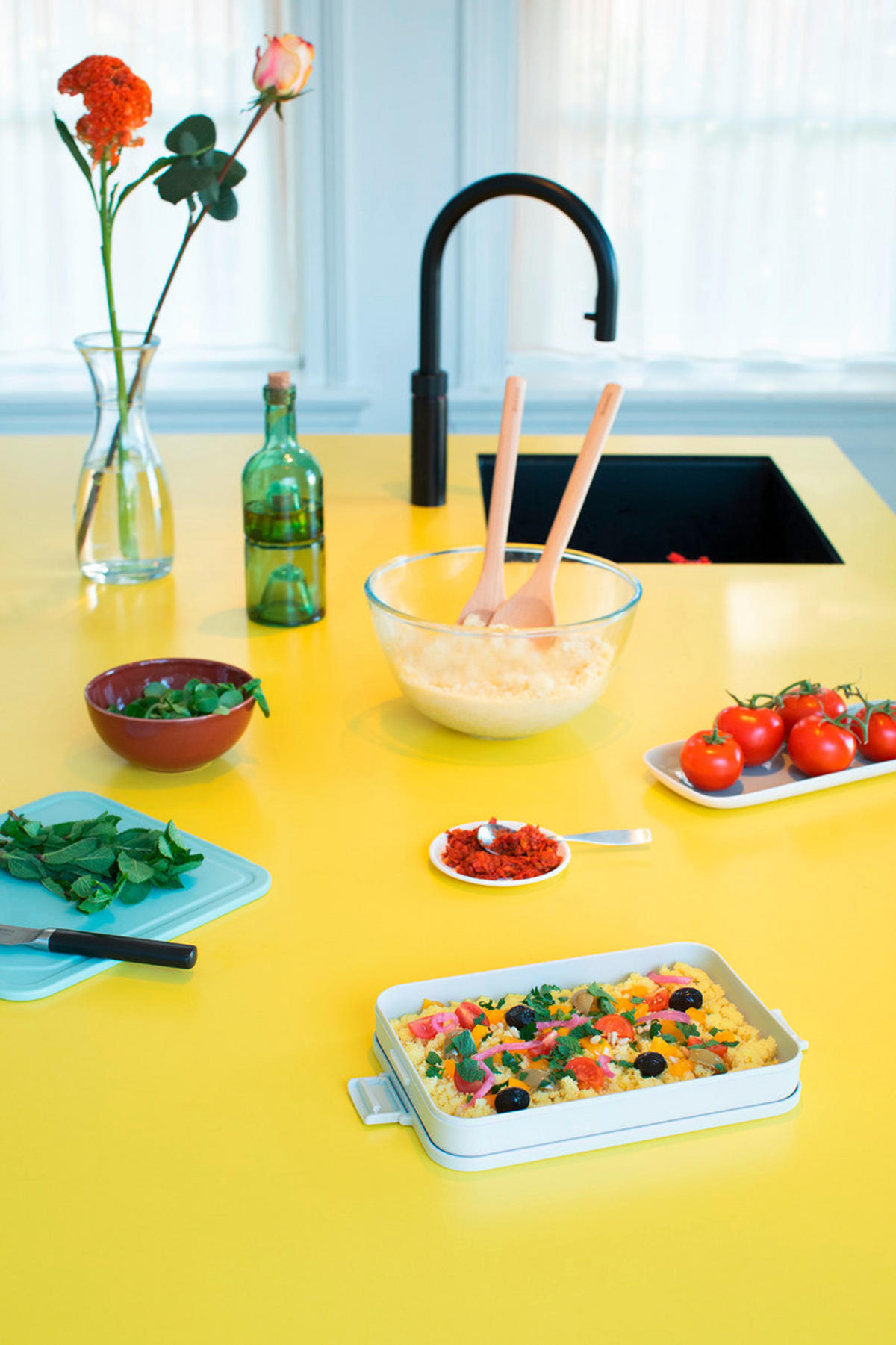 KRABIČKA NA OBĚD plast   - světle šedá, Basics, plast (25.5/3.7/16.6cm) - Brabantia