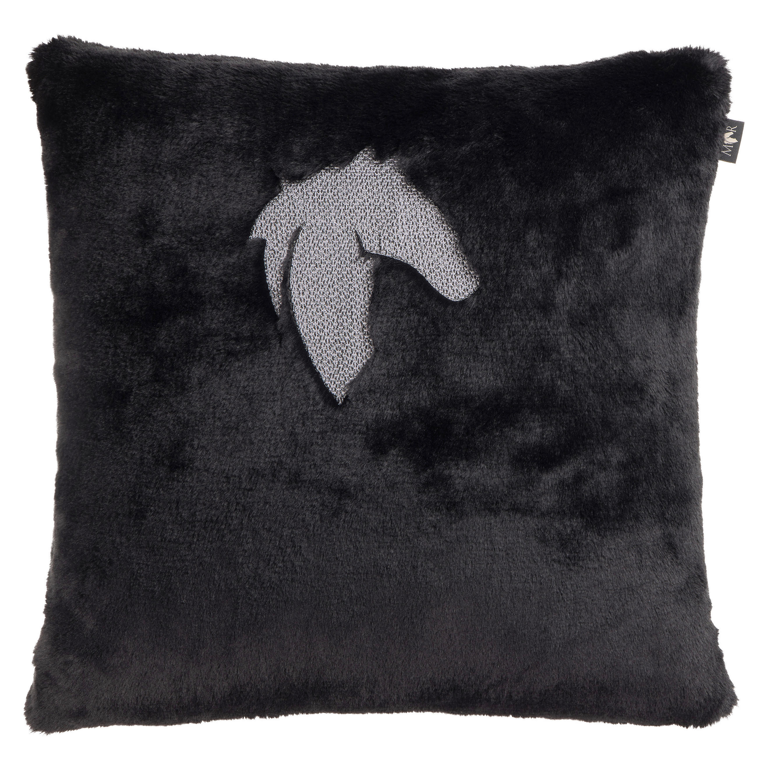 FELLKISSENHÜLLE Marcel.Remus.Design- Felantix schwarz 45/45 cm  - Schwarz, Design, Textil (45/45cm) - Marcel Remus