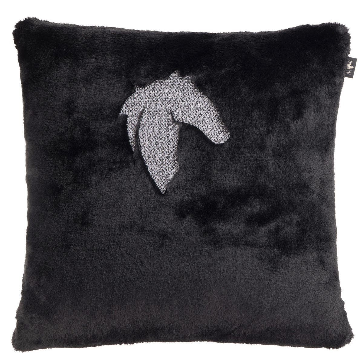 FELLKISSENHÜLLE Marcel.Remus.Design- Felantix schwarz 45/45 cm  - Schwarz, Design, Textil (45/45cm) - Marcel Remus