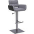 BARHOCKER in Grau, Edelstahlfarben - Edelstahlfarben/Grau, Design, Textil/Metall (53/82-107/48cm) - Dieter Knoll BARHOCKER in Grau, Edelstahlfarben - Edelstahlfarben/Grau, Design, Textil/Metall (53/82-107/48cm) - Dieter Knoll