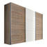 SCHWEBETÜRENSCHRANK 3-türig Sonoma Eiche, Weiß - Alufarben/Weiß, KONVENTIONELL, Holzwerkstoff/Metall (300/216/68cm) - Hom`in