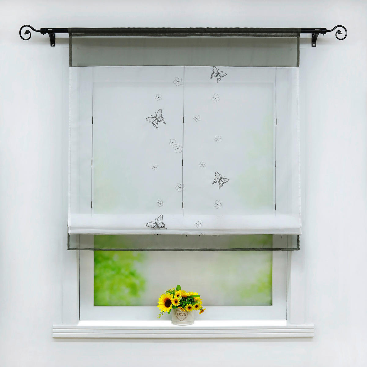 FALTROLLO  transparent  60/140 cm    - Hellgrau/Weiß, Basics, Textil (60/140cm)