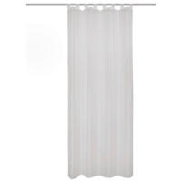 SCHLAUFENSCHAL  transparent   135/245 cm  - Grau Hochglanz, Basics, Textil (135/245cm)