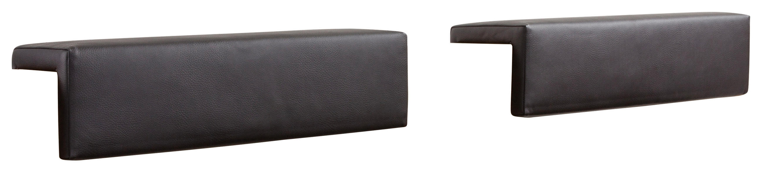 KOPFTEILPOLSTER 55/14/19 cm  - Anthrazit, Design, Textil (55/14/19cm) - Hasena