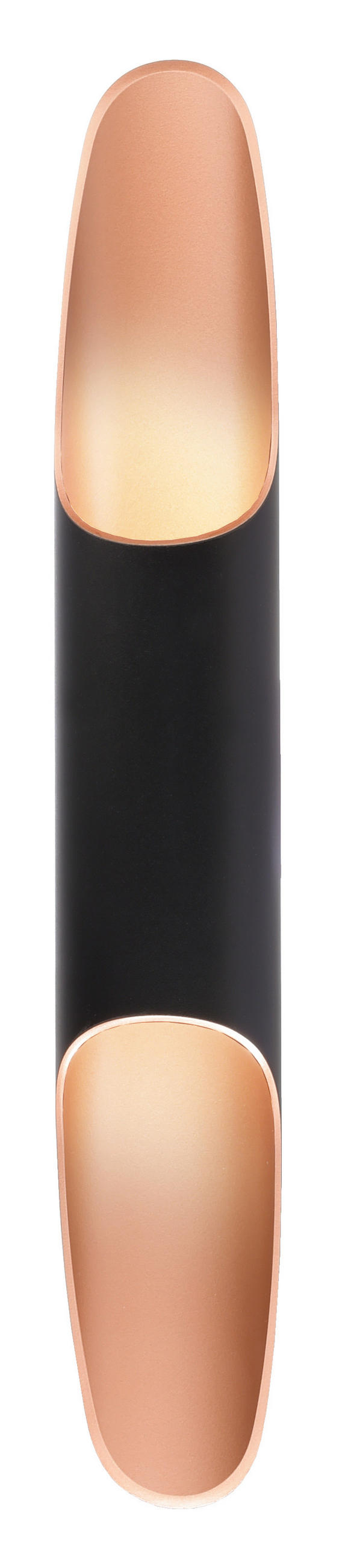 LED-WANDLEUCHTE 50/6/7 cm   - Roségold/Schwarz, Design, Metall (50/6/7cm)