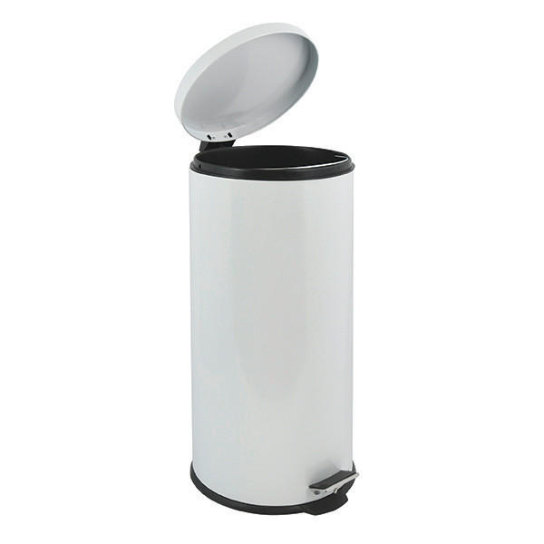 ABFALLEIMER 30 l  Metall  - Schwarz/Weiß, Basics, Kunststoff/Metall (29.5/63.5/29.5cm) - Spirella