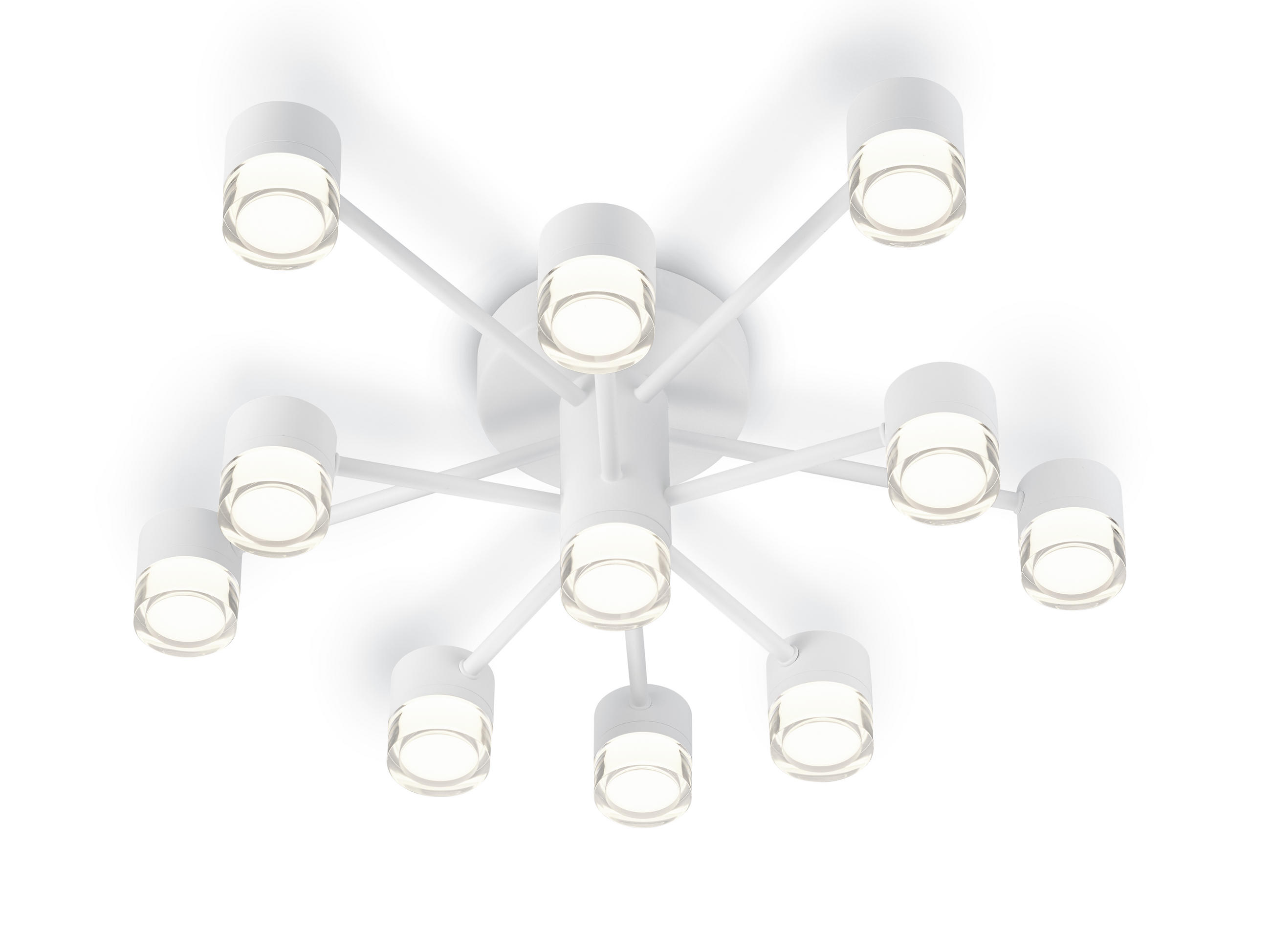 LED-DECKENLEUCHTE  60/20 cm    - Weiß, Design, Metall (60/20cm) - Helestra