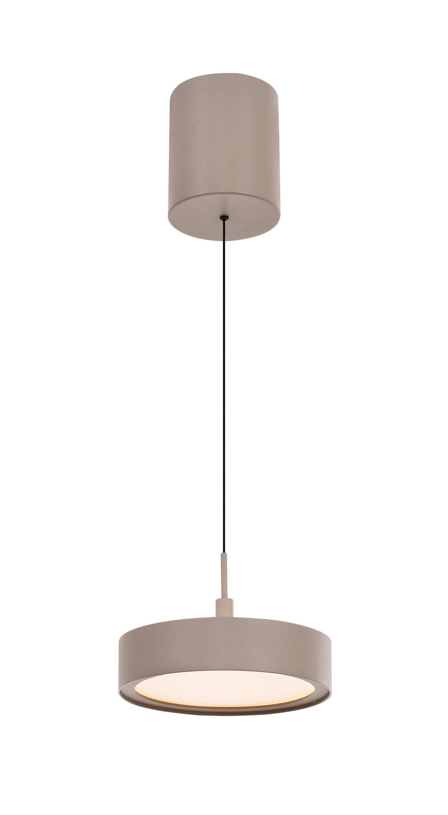 LED-HÄNGELEUCHTE Valensole 17,5/150/17,5 cm  - Sandfarben, Design, Metall (17,5/150/17,5cm)