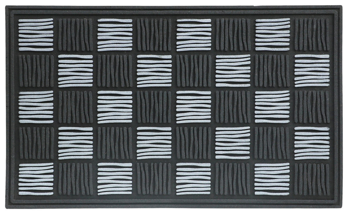 DVEŘNÍ ROHOŽKA, 40/60 cm - šedá, Basics, plast (40/60cm)