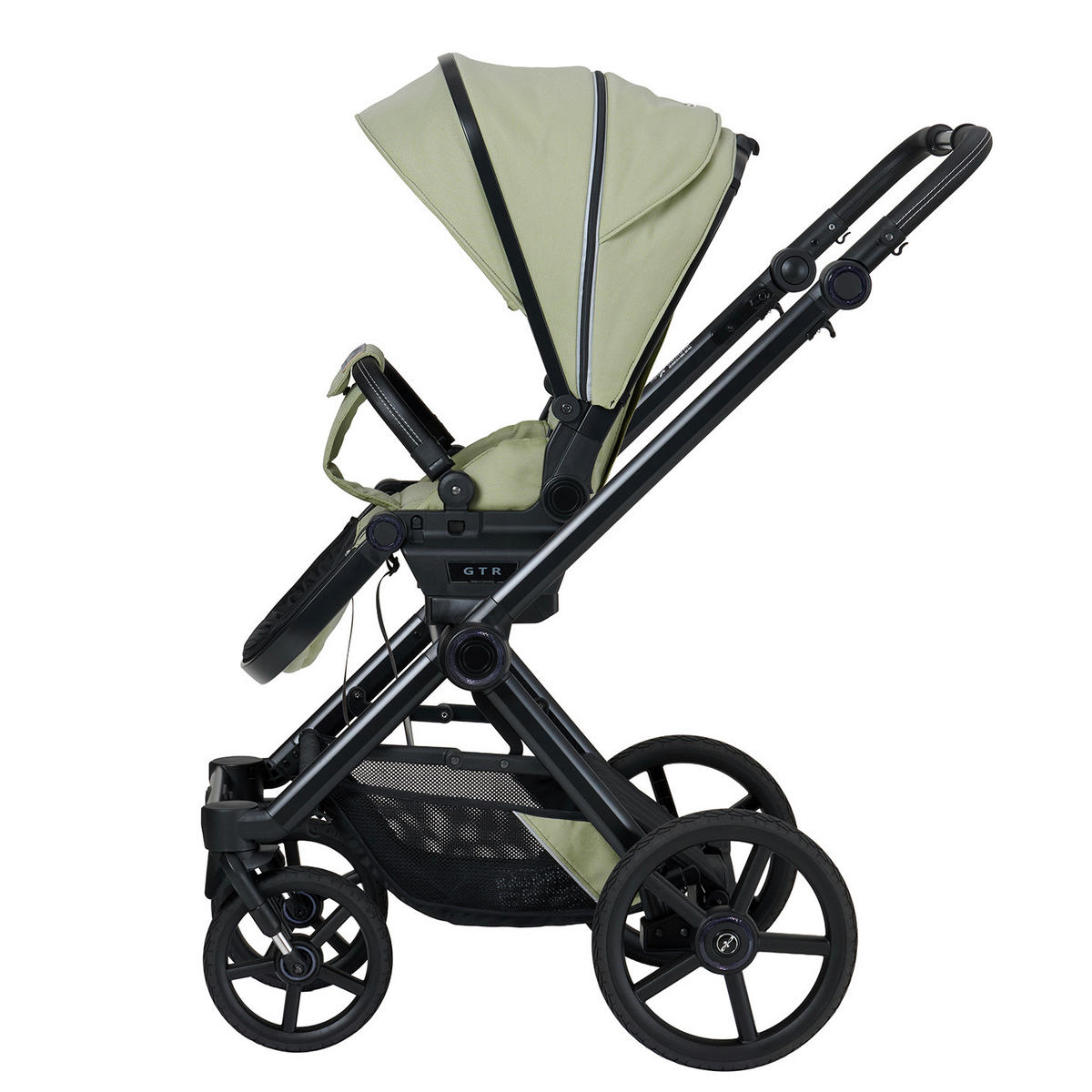 KINDERWAGENSET IVY GTR Outdoor HB  - Schwarz/Hellgrün, Basics, Textil/Metall (94/58/119cm) - Hartan