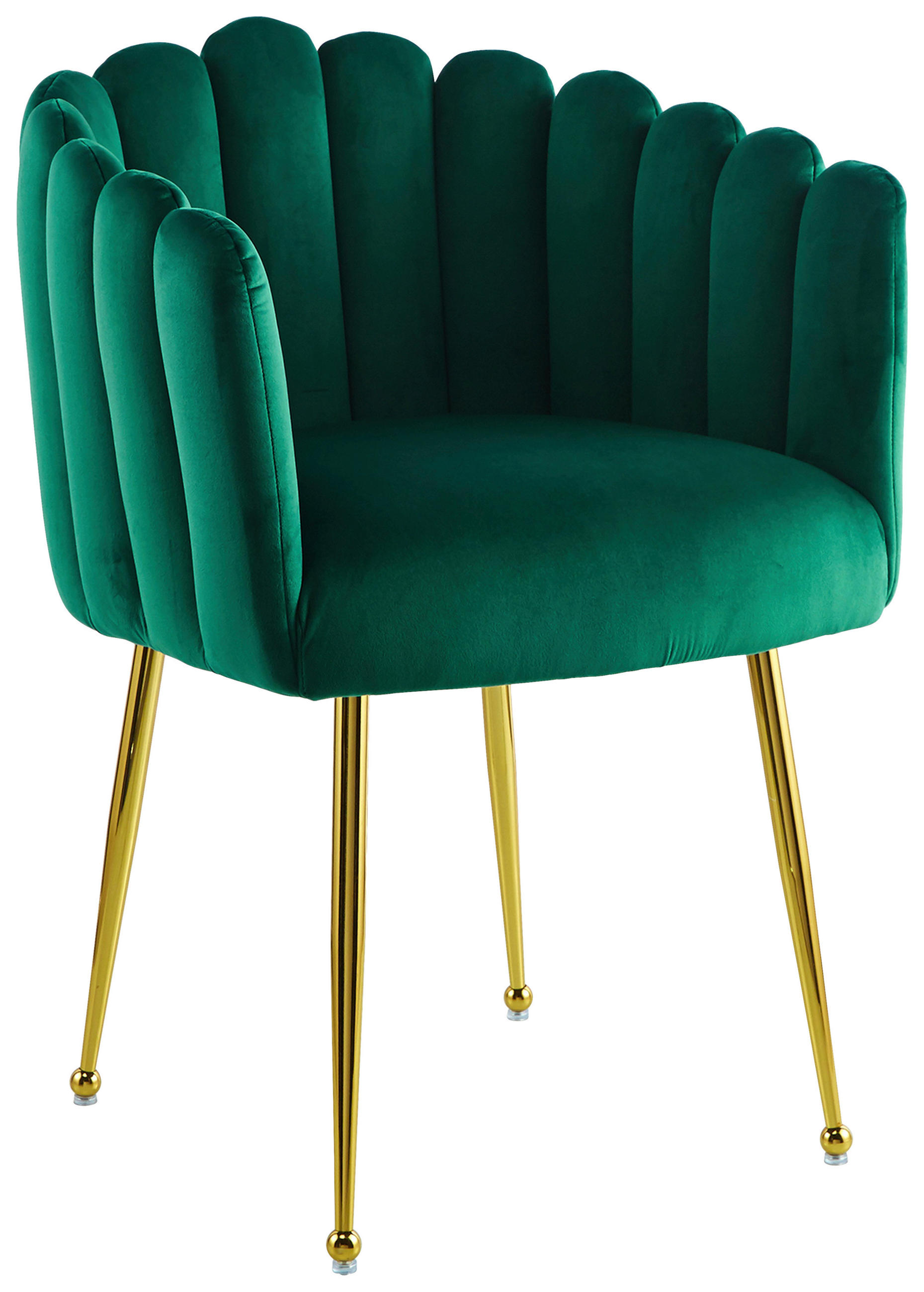 ARMLEHNSTUHL  in Eisen  - Grün, Design, Textil/Metall (59/85/56cm) - Kayoom