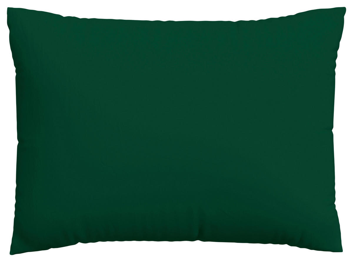 KOPFPOLSTERBEZUG KNITTED JERSEY 70/90 cm  - Dunkelgrün, Basics, Textil (70/90cm) - Schlafgut