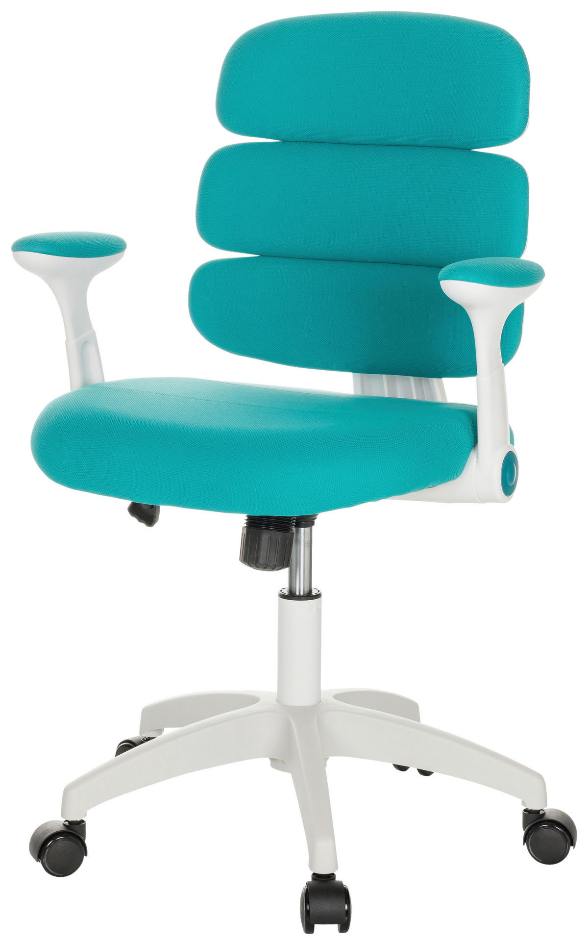 MLADINSKI VRTLJIVI STOL tekstil modra  - modra/bela, Basics, umetna masa/tekstil (62/86-97/62cm) - MID.YOU