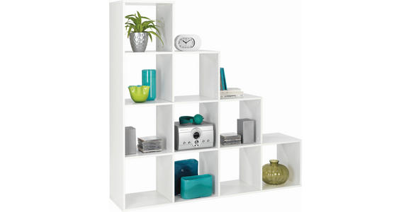 REGALELEMENT Weiß  - Weiß, Design, Holzwerkstoff (149/149/35cm) - Carryhome