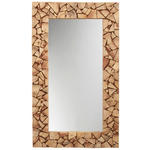 WANDSPIEGEL 120/70/4 cm    - Akaziefarben, Trend, Glas/Holz (120/70/4cm) - Landscape