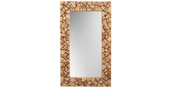 WANDSPIEGEL 120/70/4 cm    - Akaziefarben, Trend, Glas/Holz (120/70/4cm) - Landscape