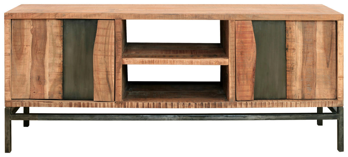 LOWBOARD  in 145/60/40 cm  - Anthrazit/Grau, KONVENTIONELL, Holz/Metall (145/60/40cm) - Livetastic