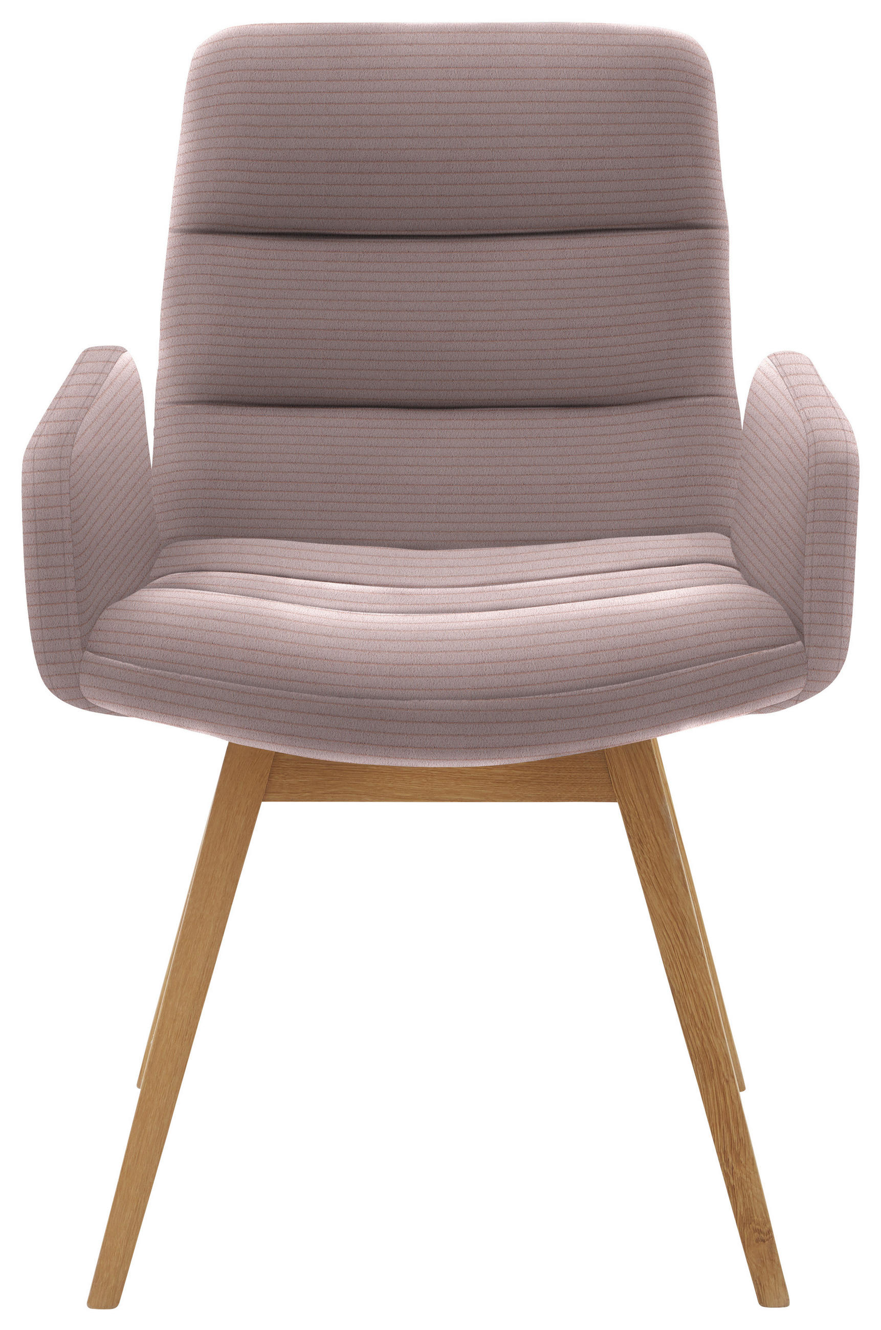 ARMLEHNSTUHL  in Cord  - Hellrosa/Naturfarben, Design, Holz/Textil (61/88/66cm) - Dieter Knoll