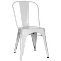 STOL stål  - vit, Basics, metall (44/84/54cm) - MID.YOU