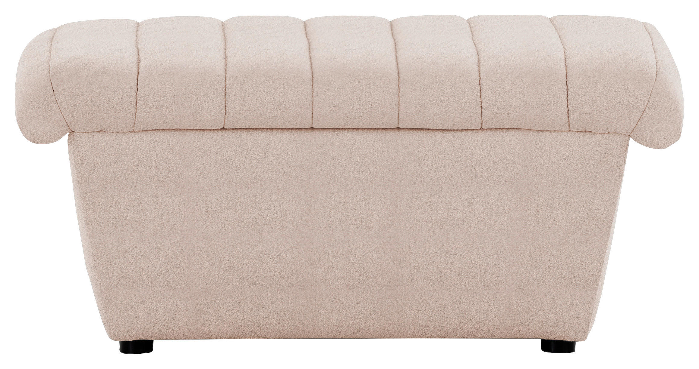 HOCKER Webstoff Creme - Creme/Schwarz, Design, Kunststoff/Textil (90/43/105cm) - LOOKS by W.Joop
