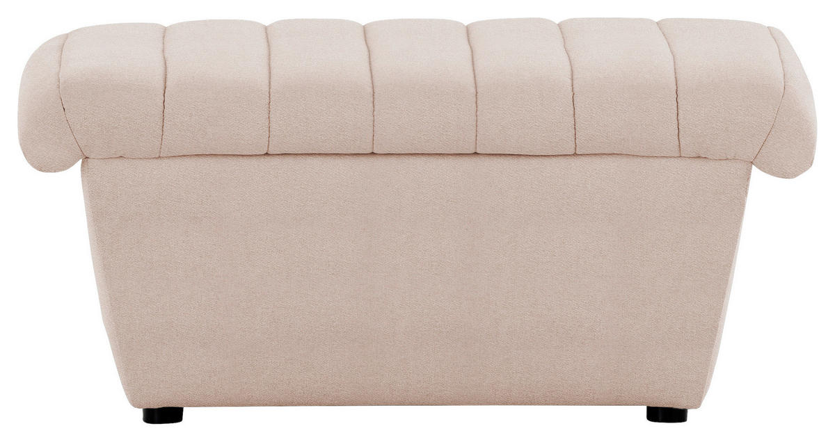 HOCKER Webstoff Creme  - Creme/Schwarz, Design, Kunststoff/Textil (90/43/105cm) - LOOKS by W.Joop