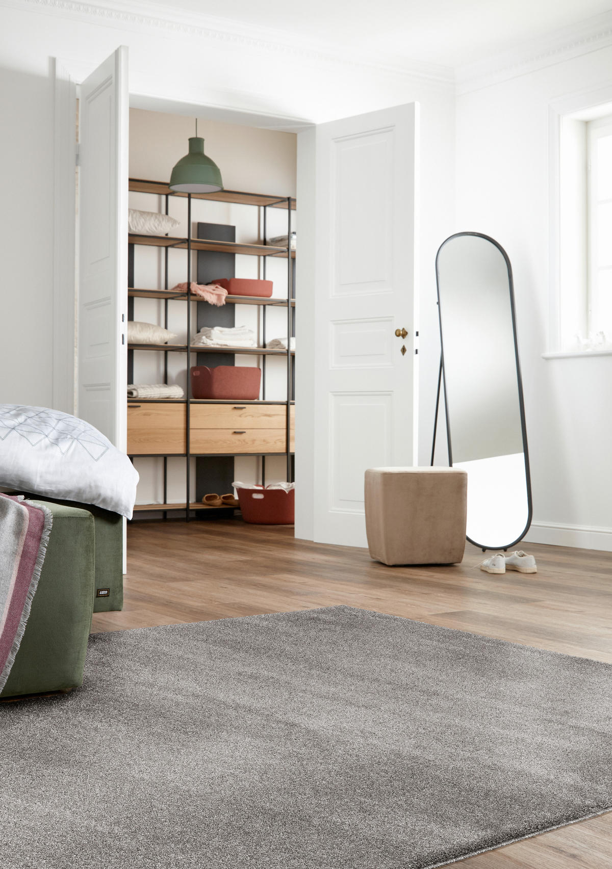 HOCHFLORTEPPICH 133/190 cm Joy Hellgrau rechteckig  - Hellgrau, Basics, Textil (133/190cm) - Schöner Wohnen