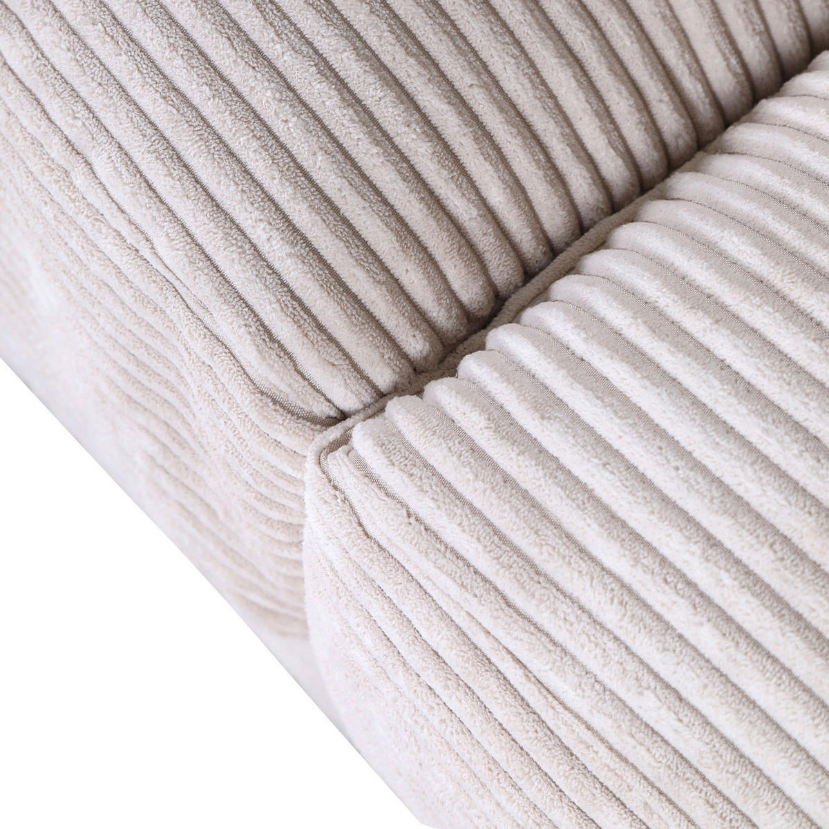 BIGSOFA in Cord Olivgrün  - Schwarz/Olivgrün, Romantik / Landhaus, Kunststoff/Textil (270/67/120cm) - Landscape