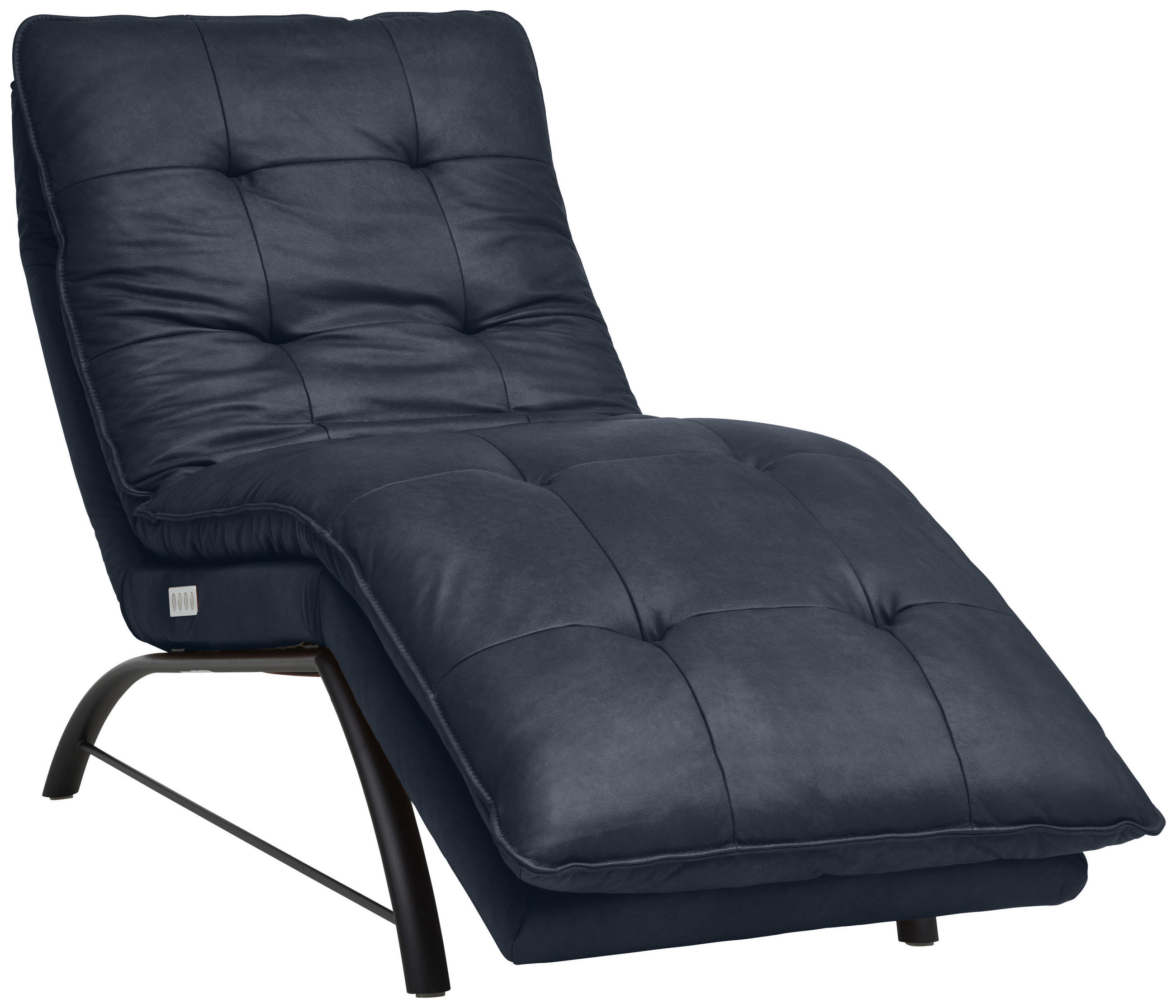 LIEGE Echtleder Dunkelblau  - Schwarz/Dunkelblau, Design, Leder/Metall (75/110/190cm) - Chilliano