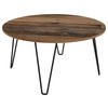 COUCHTISCH in Metall, Holzwerkstoff 80/80/40 cm  - Alteiche/Schwarz, KONVENTIONELL, Holzwerkstoff/Metall (80/80/40cm) - MID.YOU