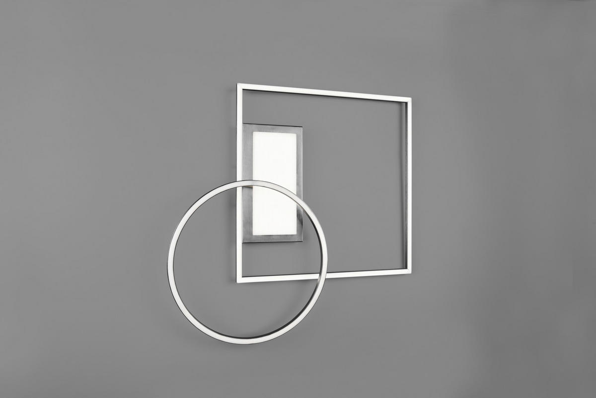 LED PLAFONJERA - boja nikla, Dizajnerski, metal (64,5/9,0/86,5cm)