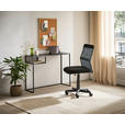 SCHREIBTISCH 99,4/32,4/75 cm  in Schwarz  - Schwarz, LIFESTYLE, Holzwerkstoff/Metall (99,4/32,4/75cm) - Carryhome