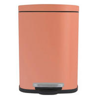 TRETEIMER AKIRA 5 L  - Terracotta/Schwarz, Basics, Kunststoff/Metall (21,4/17,6/30cm)