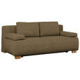 BOXSPRINGSOFA in Webstoff Hellgrün  - Naturfarben/Hellgrün, MODERN, Holz/Textil (205/93/108cm) - Venda